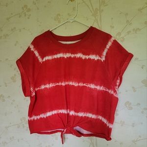 Old Navy tie dye French Terry tie shirt